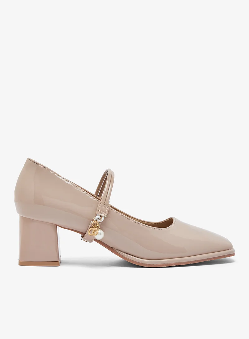 Ginger Block Heel Mary Janes